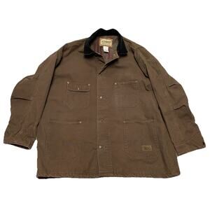 VTG 90s C.E. Schmidt Workwear Chore Barn Jacket Sz XXL Blanket Lined Duck Canvas